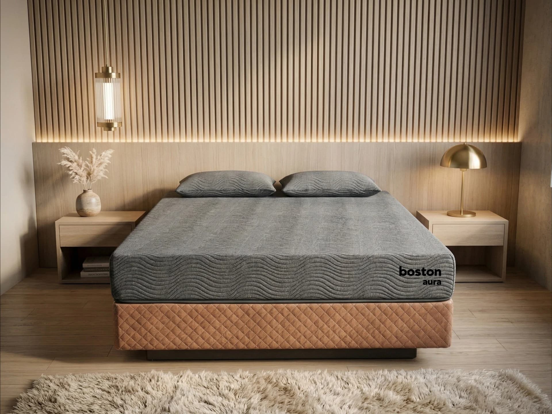 Boston Aura Organic Graphite Infused Natural Latex Mattress